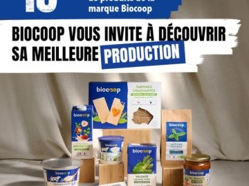 En novembre, la marque de Biocoop revient sur le devant de la scène ! 💃🕺

Du 7 au 25 novembre 2024, profitez de jusqu’à -15%* sur une sélection de produits...