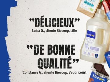 Les produits Biocoop, c’est vous qui en parlez le mieux !*

*Avis et verbatims consommateurs issus d’un questionnaire en ligne réalisé par Biocoop du 1er au...